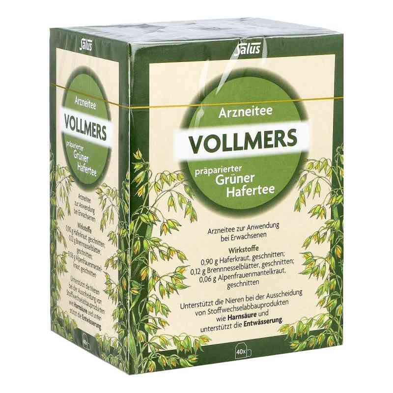 Vollmers präparierter grüner Hafertee Filterbeutel 40 stk von SALUS Pharma GmbH PZN 05371899