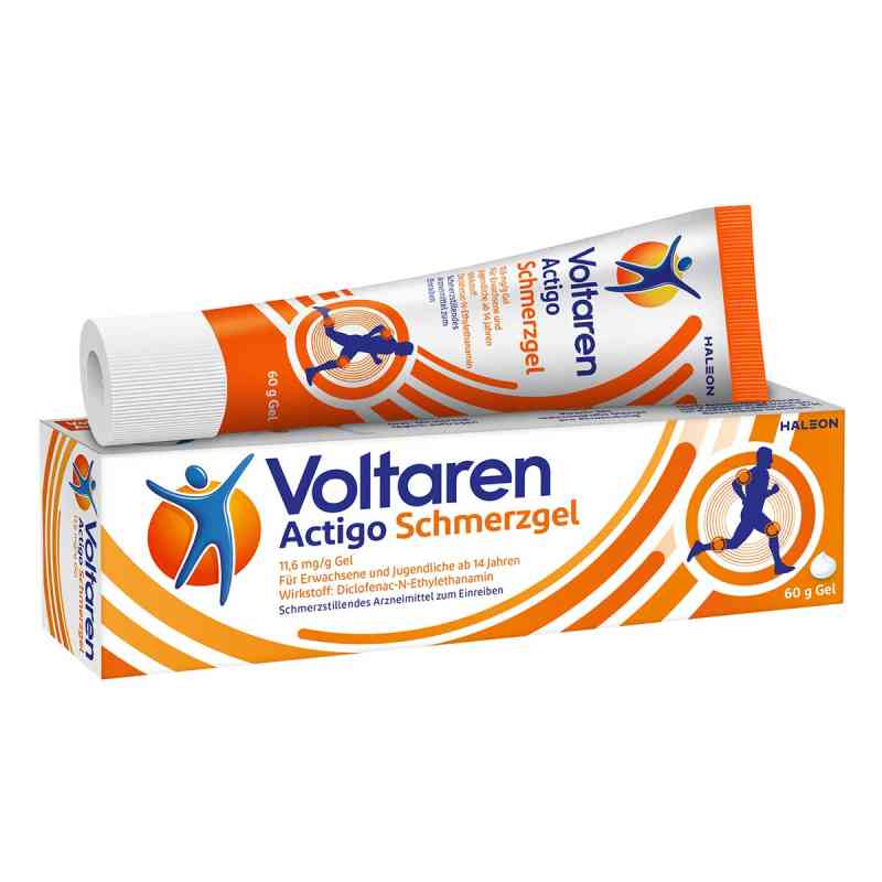 Voltaren Actigo Schmerzgel mit 1% Diclofenac 60 g von Haleon Germany GmbH PZN 19298456