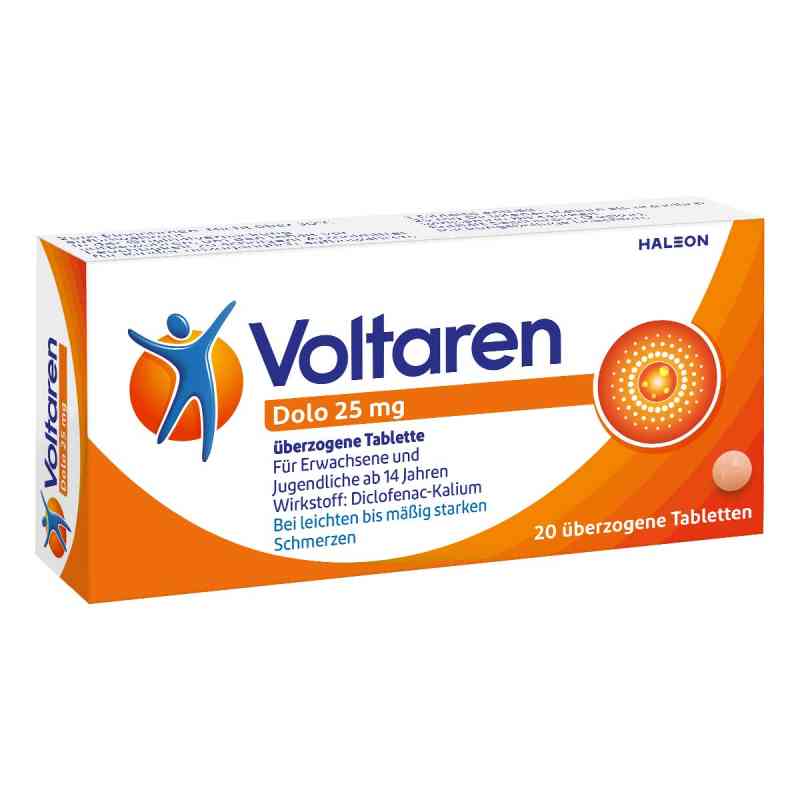 Voltaren Dolo 25 mg 20 stk von Haleon Germany GmbH PZN 00927263