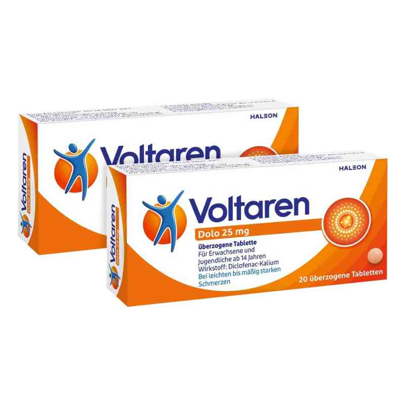 Voltaren Dolo 25mg 2x20 stk von Haleon Germany GmbH PZN 08104718