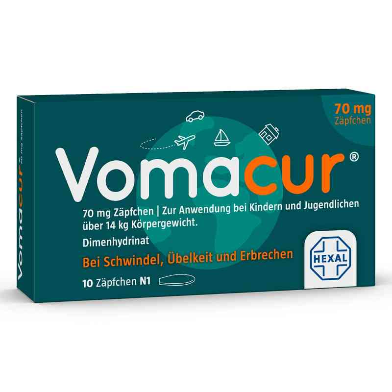 Vomacur® 70 mg Zäpfchen 10 stk von Hexal AG PZN 03815228