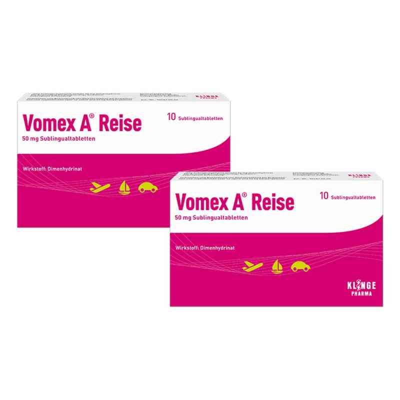 Vomex A Reise 50 mg Sublingualtabletten 2x10 stk