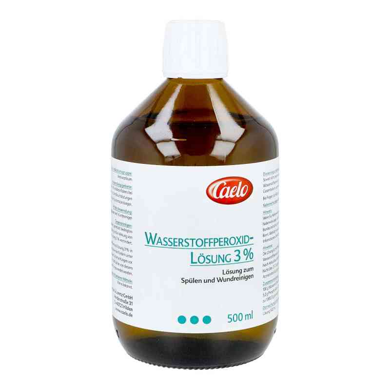 Wasserstoffperoxid 3% Caelo Lösung standard Zul. 500 ml von Caesar & Loretz GmbH PZN 15301799