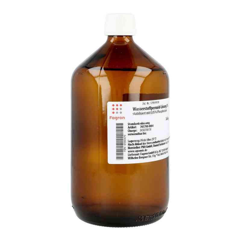 Wasserstoffperoxid 11,9% (Ph. Eur.) 1 L | H202 Laborgeprüft | Phosphatfrei Stabilisiert