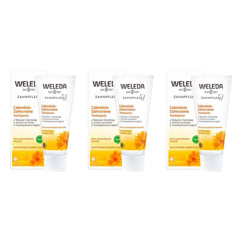 Weleda Calendula Zahncreme 4x75 ml von WELEDA AG PZN 08104179
