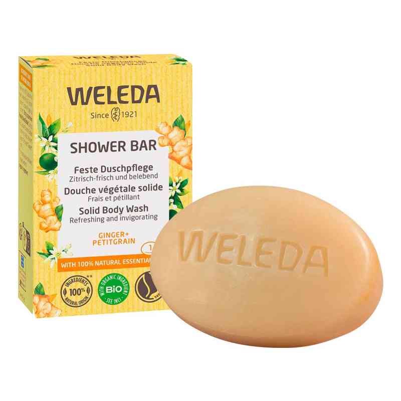 Weleda Feste Duschpflege Ingwer + Petitgrain 75 g von WELEDA AG PZN 17607580
