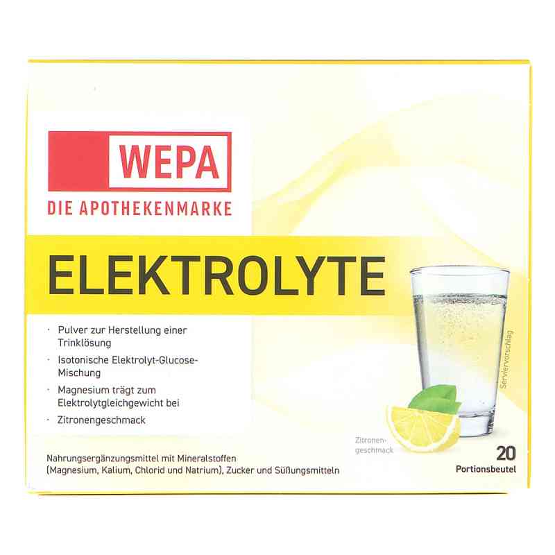Wepa Elektrolyte Pulver Zitrone 20X5.6 g von WEPA Apothekenbedarf GmbH & Co KG PZN 19787310