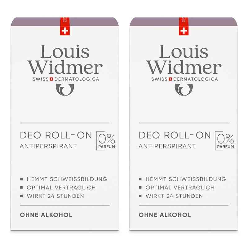 Widmer Deo Roll-on Antiperspirant Unparfümiert 2x50 ml von LOUIS WIDMER GmbH PZN 08104873
