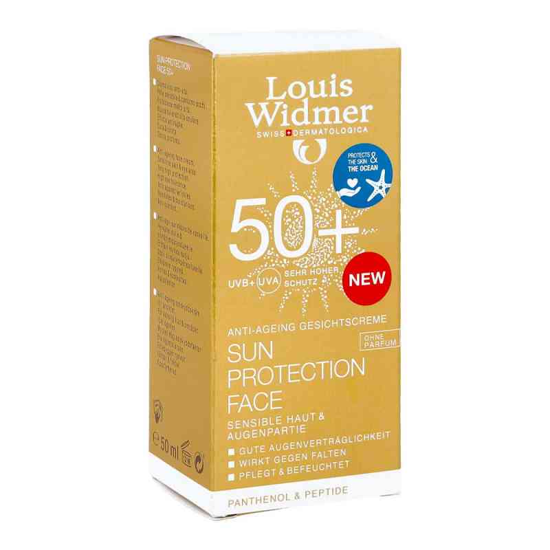 Widmer Sun Protection Face Creme 50+ unparfümiert 50 ml von LOUIS WIDMER GmbH PZN 15870741