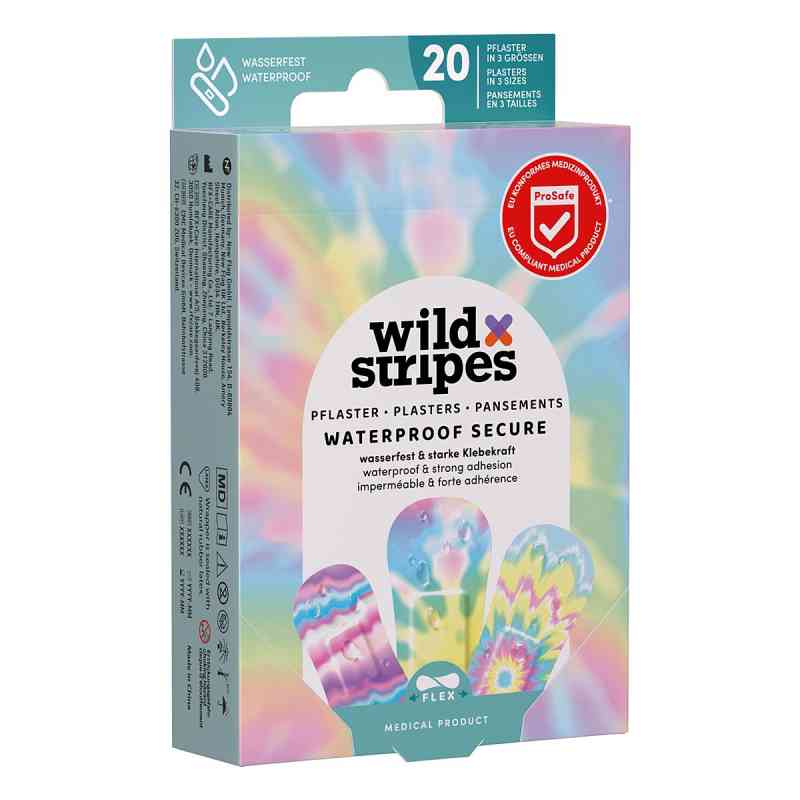 Wild Stripes Waterproof Secure Rainbow Int Pflast. 20 stk von New Flag GmbH PZN 19175759
