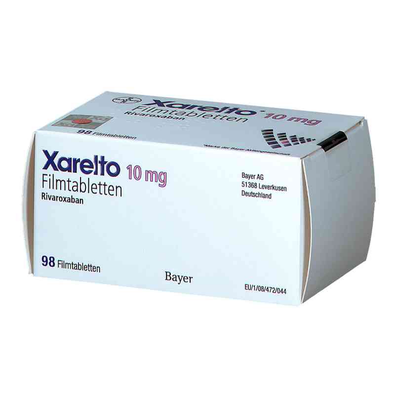 Xarelto 10 mg Filmtabletten 98 stk von EMRA-MED Arzneimittel GmbH PZN 15204369
