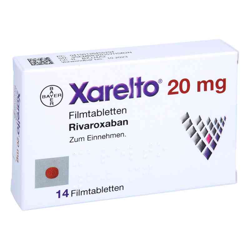 Xarelto 20 mg Filmtabletten 14 stk von Orifarm GmbH PZN 12645529