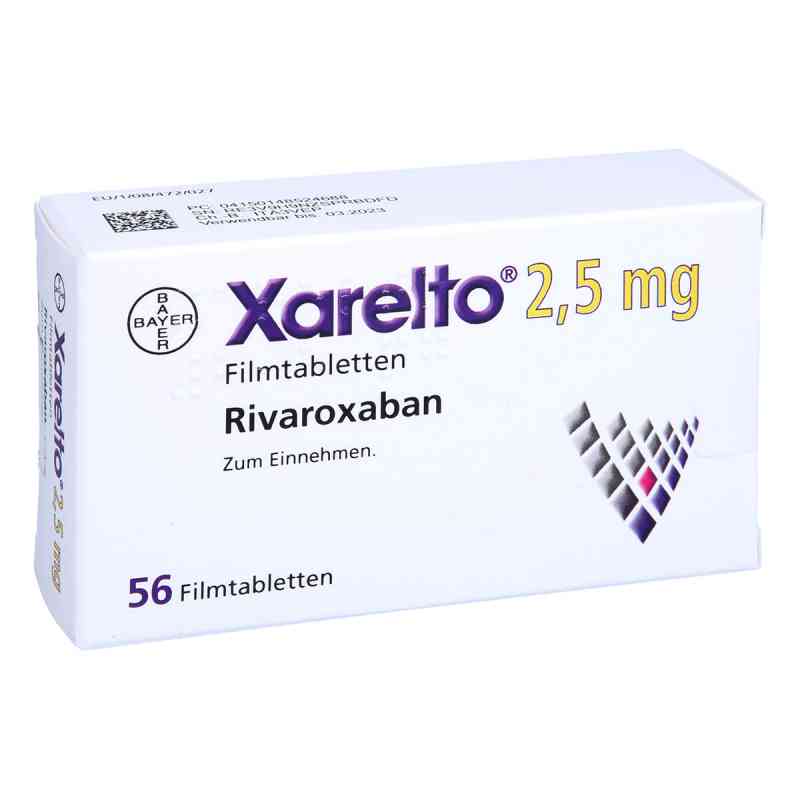 Xarelto 2,5 mg Filmtabletten 56 stk von Orifarm GmbH PZN 14852468