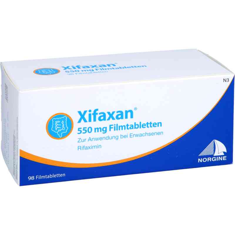 Xifaxan 550 mg Filmtabletten 98 stk von Norgine GmbH PZN 14041451