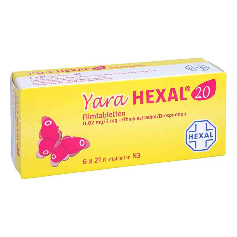 Yara HEXAL 20 0,02mg/3mg 6X21 stk von Hexal AG PZN 11157532