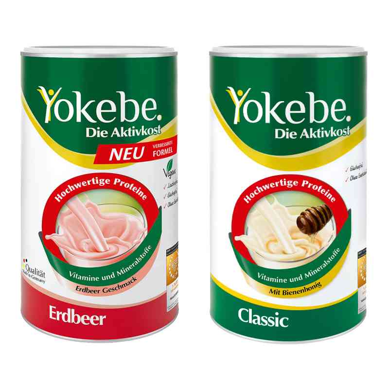 Yokebe Classic & Yokebe Erdbeer Lactosefrei Nf2 Pulver Starterpa 1 Pck von  PZN 08100372