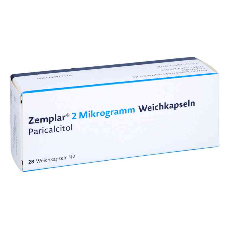 Zemplar 2 Mikrogramm Weichkapseln 28 stk von AbbVie Deutschland GmbH & Co. KG PZN 04795999