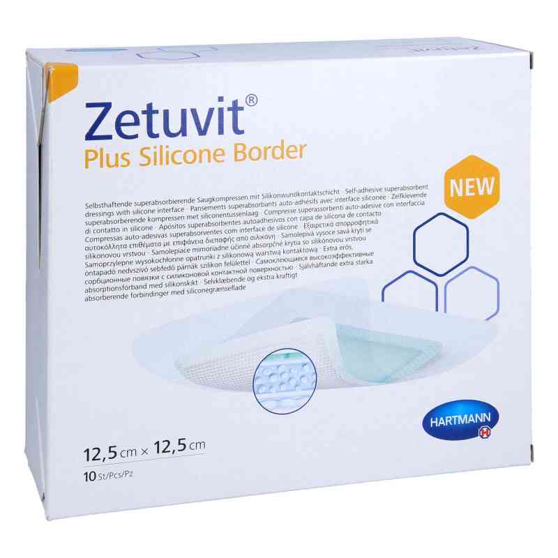 Zetuvit Plus Silicone Border steril 12,5x12,5 cm 10 stk von PAUL HARTMANN AG PZN 14022376