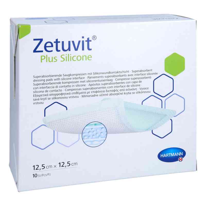 Zetuvit Plus Silicone steril 12,5x12,5 cm 10 stk von 1001 Artikel Medical GmbH PZN 14415130