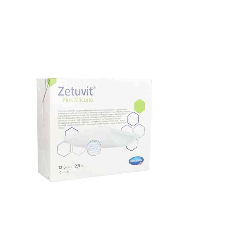 Zetuvit Plus Silicone steril 12,5x12,5 cm 10 stk von Avitamed GmbH PZN 16701851