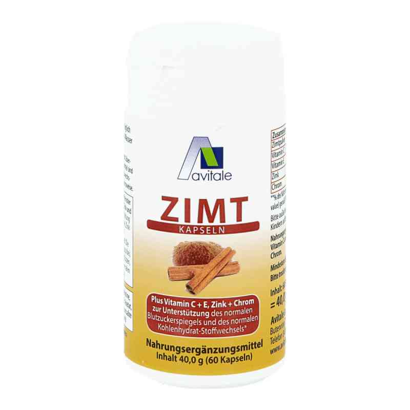 Zimt Kapseln 500 mg+Vitamin C+e 60 stk von Avitale GmbH PZN 03884666