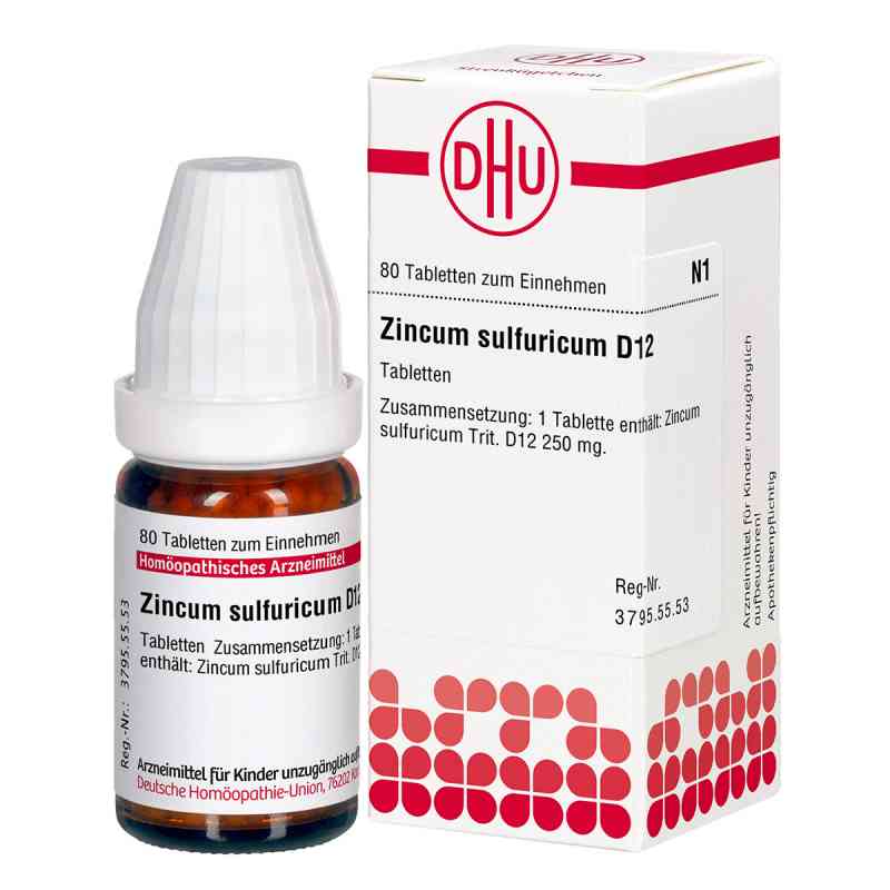 Zincum Sulfuricum D 12 Tabletten 80 stk von DHU-Arzneimittel GmbH & Co. KG PZN 00547106