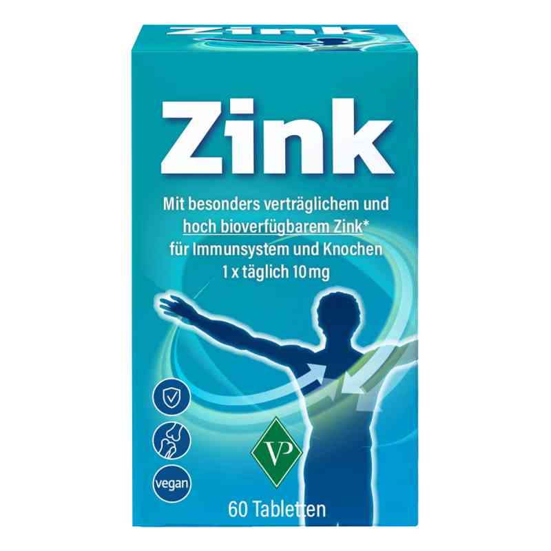 Zink 10 mg Tabletten 60 stk von Velag Pharma GmbH PZN 19752895