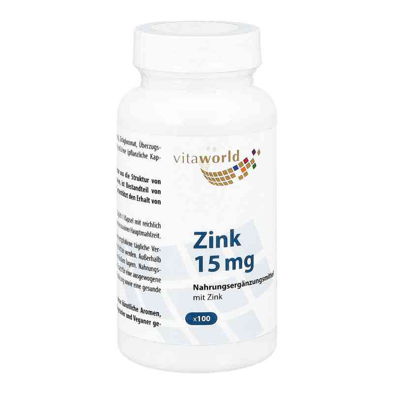 Zink 15 mg Zinkgluconat Kapseln 100 stk von Vita World GmbH PZN 01457316