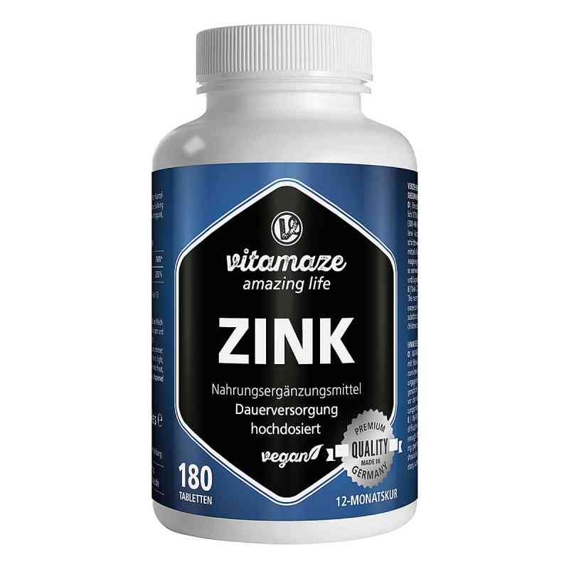 Zink 25 mg hochdosiert vegan Tabletten 180 stk von Vitamaze GmbH PZN 12741486