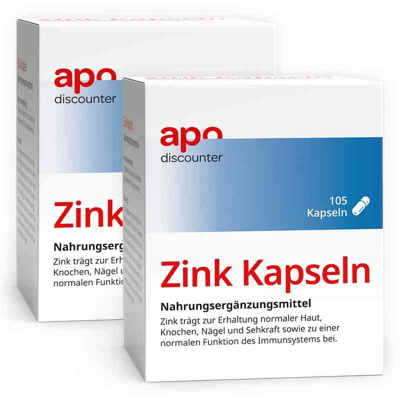 Zink Kapseln 10 mg von apodiscounter 2x105 stk von apo.com Group GmbH PZN 08102174