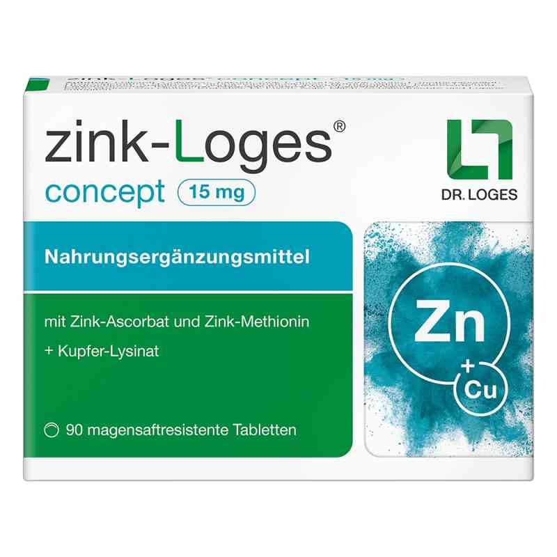 Zink-Loges Concept 15 mg magensaftres. Tabletten 90 stk von Dr. Loges + Co. GmbH PZN 18398718