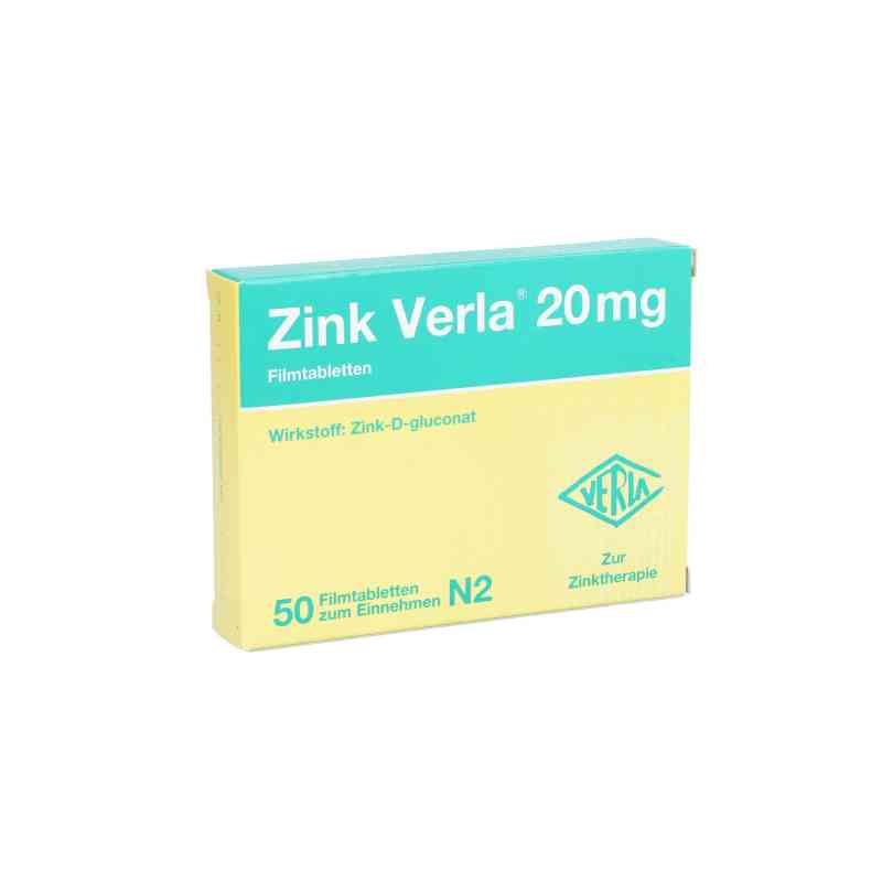 Zink Verla 20 mg Filmtabletten 50 stk von Verla-Pharm Arzneimittel GmbH &  PZN 08912226