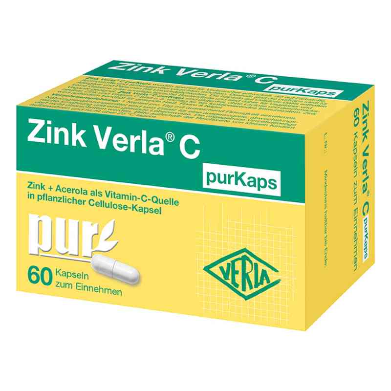 Zink Verla C PurKaps 60 stk von Verla-Pharm Arzneimittel GmbH & Co. KG PZN 11580271
