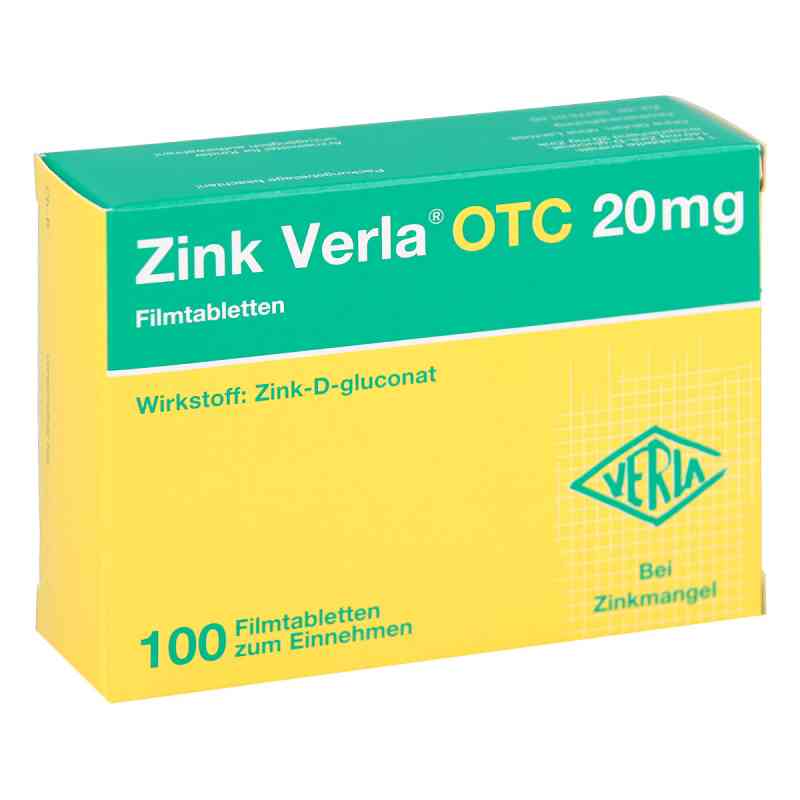 Zink Verla OTC 20mg 100 stk von Verla-Pharm Arzneimittel GmbH &  PZN 03000549