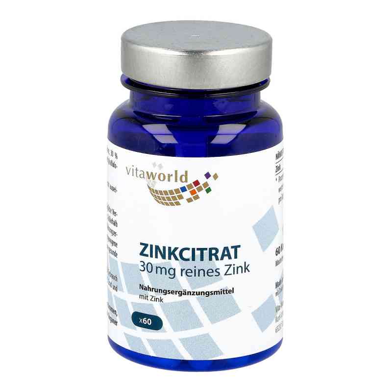 Zinkcitrat 30 mg Kapseln 60 stk von Vita World GmbH PZN 11050478