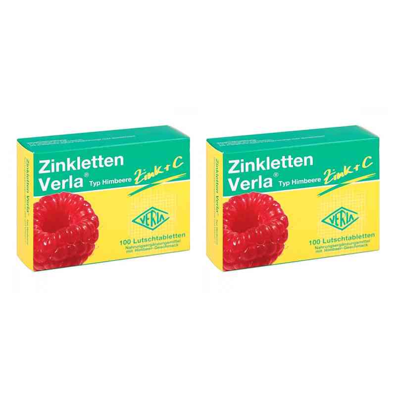 Zinkletten Verla Himbeere Lutschtabletten 2x100 stk von Verla-Pharm Arzneimittel GmbH & Co. KG PZN 08105878