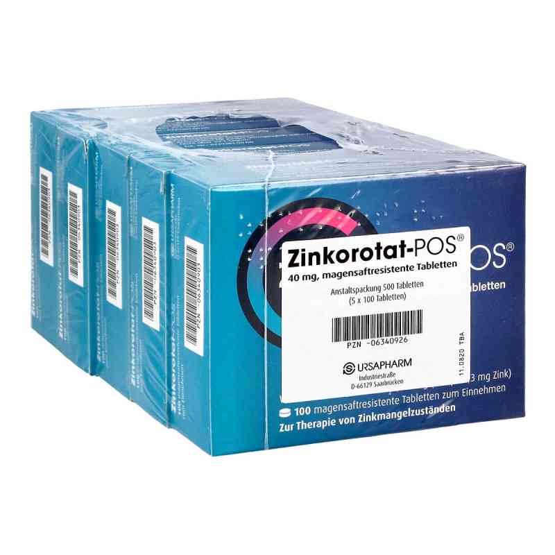 Zinkorotat-POS 500 stk von URSAPHARM Arzneimittel GmbH PZN 06340926