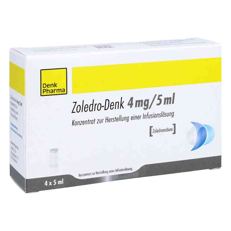 Zoledro-denk 4 mg/5 ml Konz.z.herst.e.inf.-lsg. 4X5 ml von Denk Pharma GmbH & Co.KG PZN 11077394