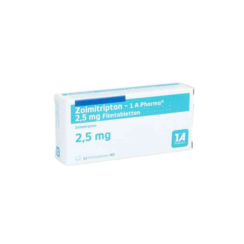 Zolmitriptan-1a Pharma 2,5 mg Filmtabletten 12 stk von 1 A Pharma GmbH PZN 09427378