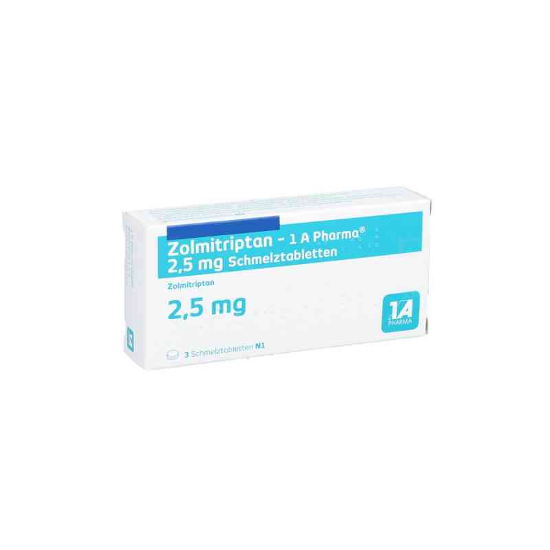 Zolmitriptan-1a Pharma 2,5 mg Schmelztabletten 3 stk von 1 A Pharma GmbH PZN 09528961
