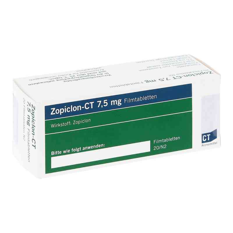 Zopiclon-ct 7,5 mg Filmtabletten 20 stk von AbZ Pharma GmbH PZN 00599089