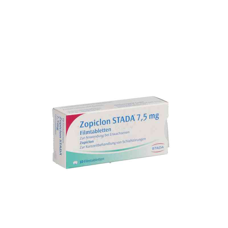Zopiclon Stada 7,5 mg Filmtabletten 10 stk von STADAPHARM GmbH PZN 00574528