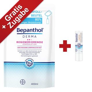 Bepanthol Derma Regenerierende Körperlotion Nachfüllbeutel 400 ml von Bayer Vital GmbH PZN 08102380