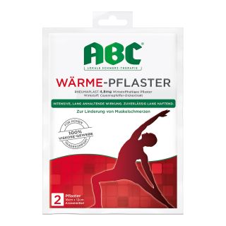 ABC Wärme-Pflaster Rheumaplast 4,8mg Hansaplast med 2 stk von Beiersdorf AG PZN 11614076