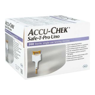Accu Chek Safe T Pro Uno Ii Lanzetten 200 stk von Roche Diabetes Care Deutschland  PZN 06143663