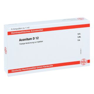 Aconitum D12 Ampullen 8X1 ml von DHU-Arzneimittel GmbH & Co. KG PZN 11703874