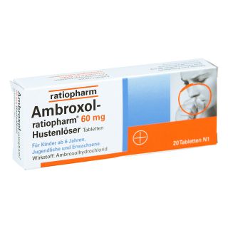 Ambroxol ratiopharm 60mg Hustenlöser 20 stk von ratiopharm GmbH PZN 00680868