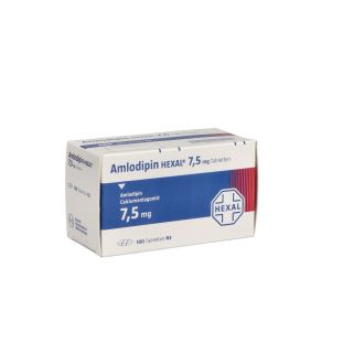 Amlodipin HEXAL 7,5mg 100 stk von Hexal AG PZN 07018747
