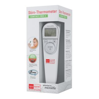 Aponorm Fieberthermometer Stirn Contact Free 4 1 stk von WEPA Apothekenbedarf GmbH & Co K PZN 13659829