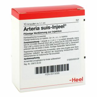 Arteria Suis Injeel Ampullen 10 stk von Biologische Heilmittel Heel GmbH PZN 00073068
